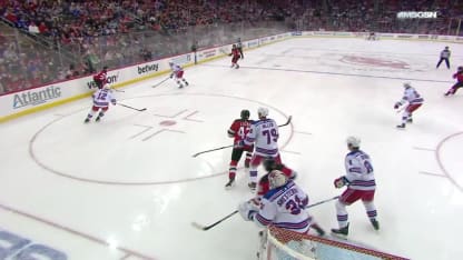 NYR@NJD: Hughes scores goal against Rangers