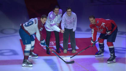 Kalen Anderson Drops the Puck | Caps Fight Cancer Night