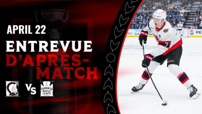 Brady Tkachuk dispo médias d'après-match contre TOR