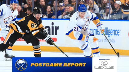 20221209 Sabres Okposo Penguins Mediawall Postgame Report