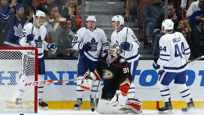 Maple Leafs celebrate TOR-ANA