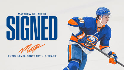 Islanders Sign Schaefer