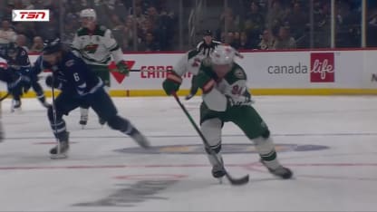 MIN@WPG: Lauko scores goal against Kaapo Kahkonen