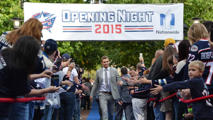 Alexander Wennberg CBJ Blue Jackets Opening Night 2015 Blue Carpet
