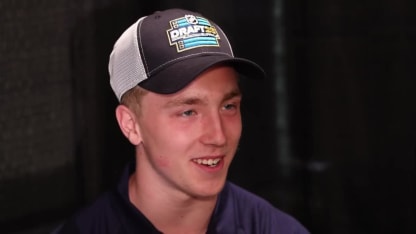 Viggo Bjorck at NHL Draft Media Day
