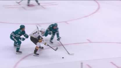 VGK@SJS: Whitecloud scores goal against Alexandar Georgiev