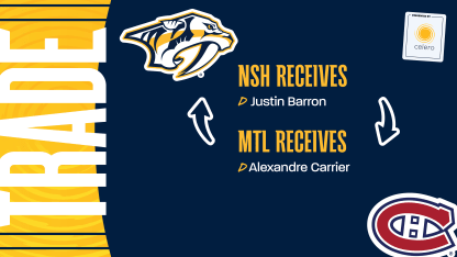 Predators Acquire Justin Barron From Montreal - 2024_12_18