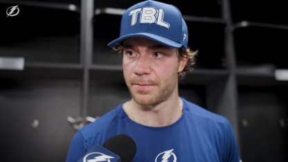 Brayden Point | Postgame at Colorado 