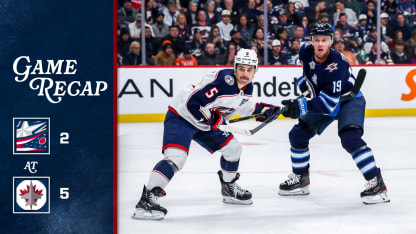 Columbus Blue Jackets Winnipeg Jets game recap November 18, 2025