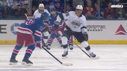 LAK@NYR: Trocheck scores PPG against Darcy Kuemper