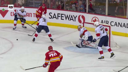 Olofsson frappe sur réception