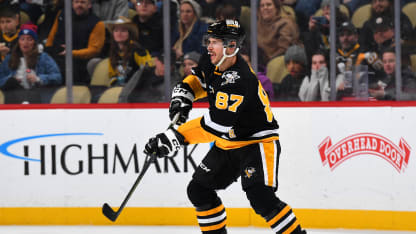 Sidney Crosby #87 of the Pittsburgh Penguins skates during the game against the Seattle Kraken at PPG PAINTS Arena on January 14, 2025 in Pittsburgh, Pennsylvania. (Photo by Joe Sargent/NHLI via Getty Images)