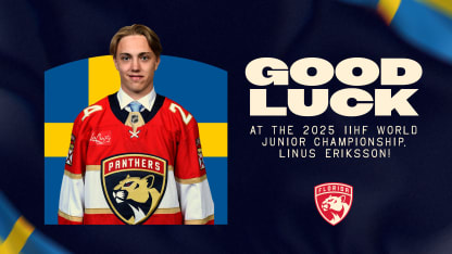 Eriksson set to represent Panthers at 2025 World Junior Championships