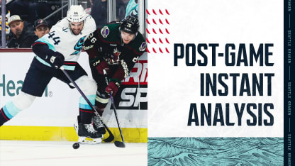 post game instant analysis by the number seattle kraken at arizona coyotes