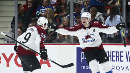 Erik Johnson celebrate Vancouver Canucks 2020 March 6