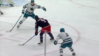 SJS@CBJ: Sillinger scores goal against Alex Nedeljkovic