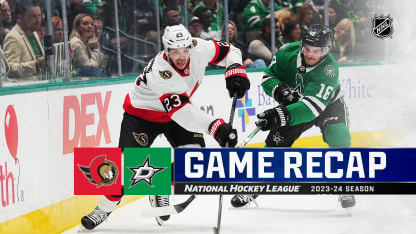 Ottawa Senators Dallas Stars game recap December 15