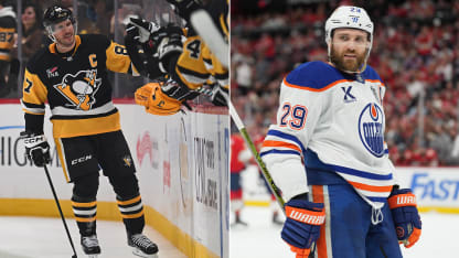 Gran cierre de pretemporada para Sidney Crosby y Leon Draisaitl