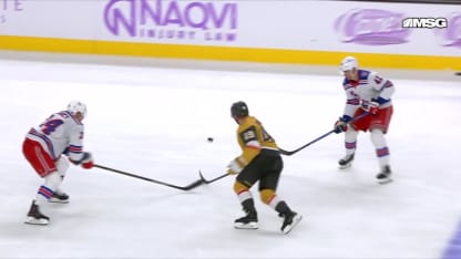 NYR@VGK: Brodzinski scores goal against Akira Schmid