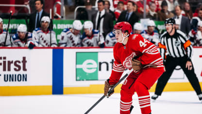 Sandin-Pellikka bringing puck-moving skills, vision to Red Wings’ blue line