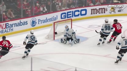 UTA@NJD: Meier scores goal against Karel Vejmelka