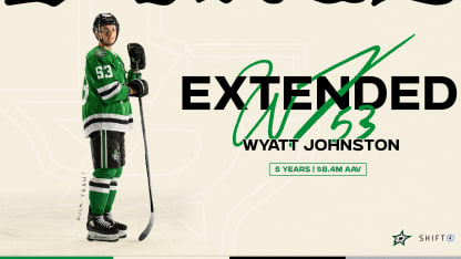 Dallas Stars sign forward Wyatt Johnston to a five-year, $42 million contract extension 030725