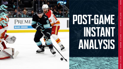 post game instant analysis by the numbers calgary flames seattle kraken