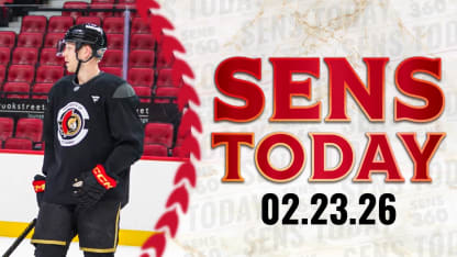 Sens Today: Eller Returns to Practice