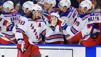 New York Rangers feiern Zibanejad und Sieg in Buffalo