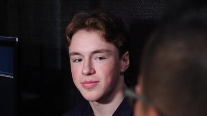 Daxon Rudolph at NHL Media Day