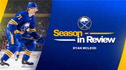 buffalo sabres ryan mcleod 2024-25 season recap season in review highlights contract