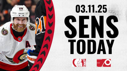 Sens Today: Sens Head to Philly for a Quick Visit