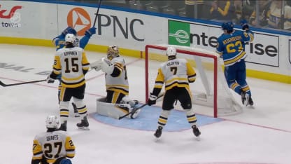 PIT@STL: Mailloux scores goal against Stuart Skinner
