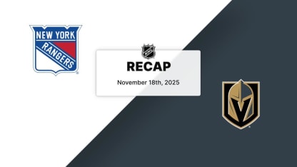 Recap: Rangers at Golden Knights 11.18.25