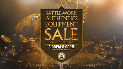 Vegas Golden Knights to Host Battle-Worn Authentics Equipment Sale on July 23