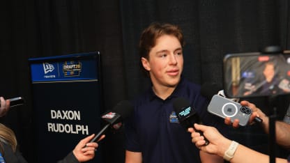 Daxon Rudolph at NHL Media Day