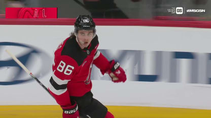 CHI@NJD: Hughes scores empty-net goal