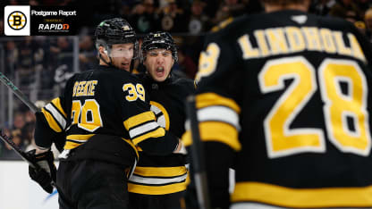 Steeves Continues to Shine in Bruins 5-2 Win Over Blues 