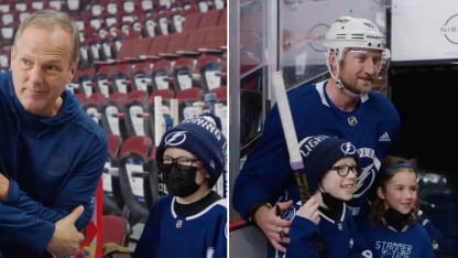 Tampa Bay Lightning host cancer patient during morning skate