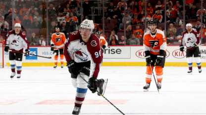 Mikko Rantanen shot Philadelphia Flyers 2018 October 22