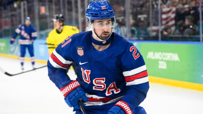 Dylan Larkin talks d-core after OT win vs. Team Sweden