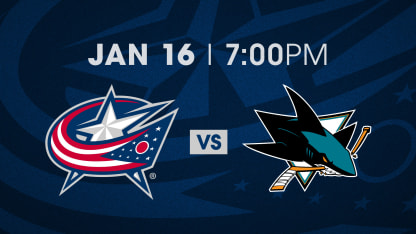 THURSDAY, JANUARY 16 AT 7 PM VS. SAN JOSE SHARKS