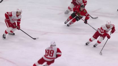 DET@CHI: DeBrincat scores empty-net goal