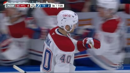 MTL@TBL: Armia marque un but c. Jonas Johansson