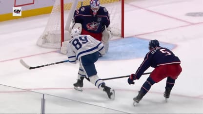 TOR@CBJ: Robertson scores goal against Elvis Merzlikins