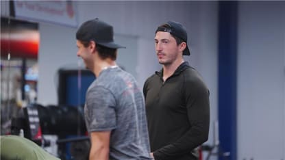 zach werenski adam fantilli summer workouts blue jackets