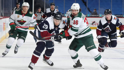 Nathan MacKinnon Minnesota Wild 2021 March 18