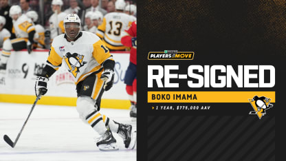 Penguins Re-Sign Forward Boko Imama to a One-Year Contract