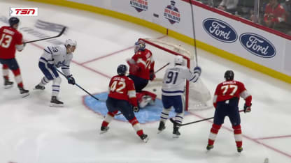 TOR@FLA: Tavares scores PPG against Sergei Bobrovsky