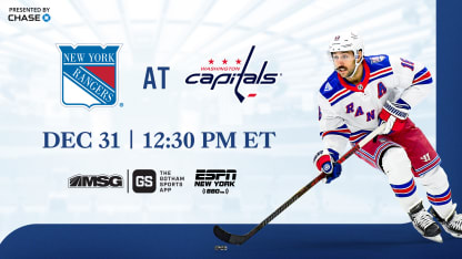Rangers at Capitals: Pregame Notes | 12.31.25